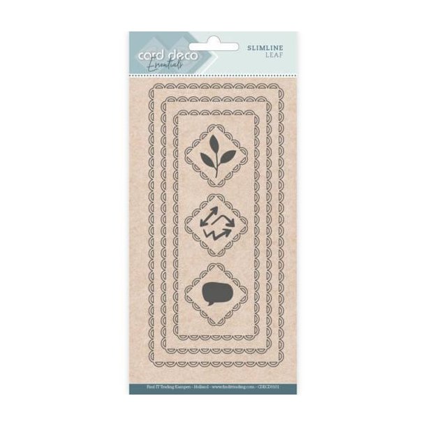 Card Deco Dies - CDECD0101 - Slimline Leaf