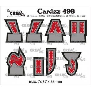 CREAlies Dies - CLCZ 498 - max 7x37x55mm letter tegn