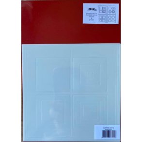 Crealies Stencilzz/Maskzz 4x Square smooth & rough edges CLSTMBLSETB