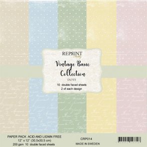 REPRINT Paperpack 30x30 CPR014 - Vintage Basic Collection - Tiny Dots