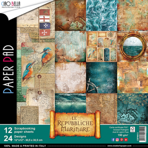 Ciao Bella Paper Pad 12x12 - CBPM013 - Repubbliche Marinare