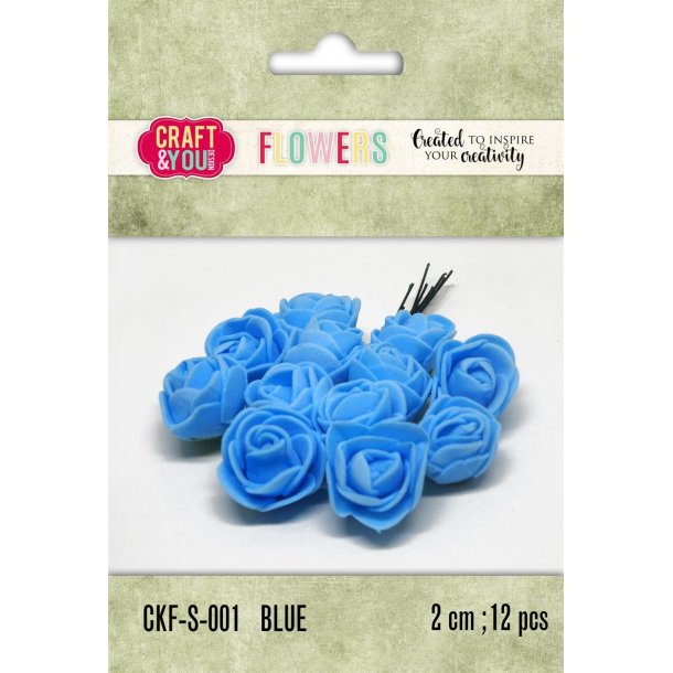 Craft &amp; You Foam Roses CKF-S-001 - Blue