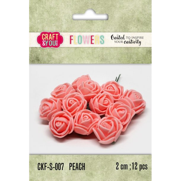 Craft &amp; You Foam Roses CKF-S-007 - Peach