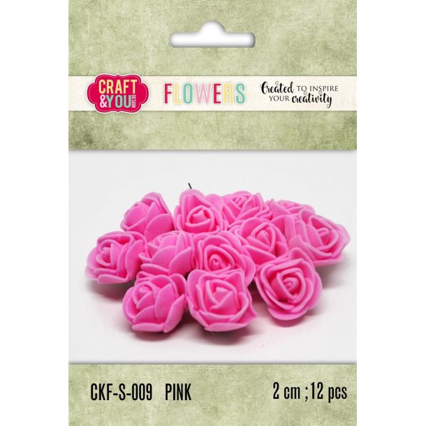 Craft &amp; You Foam Roses CKF-S-009 - Pink