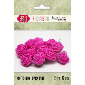 Craft & You Foam Roses CKF-S-010 - Dark Pink