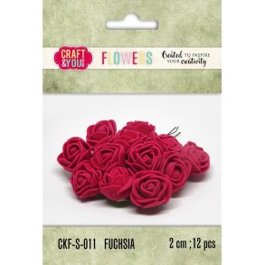 Craft & You Foam Roses CKF-S-011 - Fuchsia