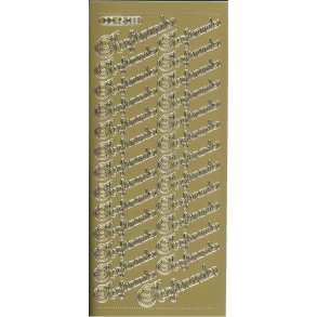 Stickers DD45 033 - Konfirmanden - Guld