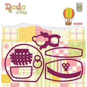 Nellie's DDD023 - Monkey in Balloon