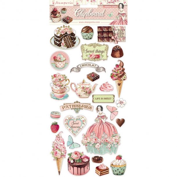 Stamperia Chipboard  - DFLCB11 -  Sweety