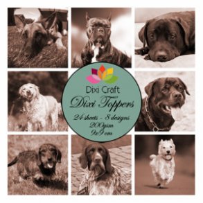 Dixi Craft Toppers 9x9cm 24 ark ET0242