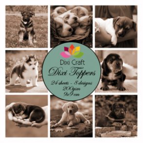 Dixi Craft Toppers 9x9cm 24 ark ET0244