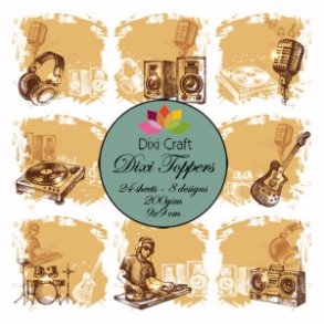Dixi Craft Toppers 9x9cm 24 ark ET0245