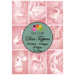 Dixi Craft Toppers 7x10cm 24 ark ET0115