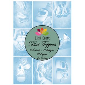 Dixi Craft Toppers 7x10cm 24 ark ET0116