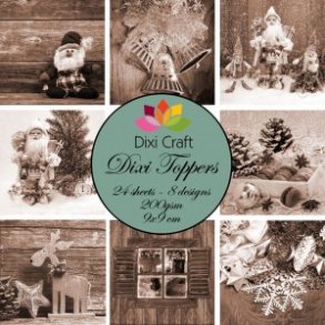 Dixi Craft Toppers 9x9cm 24 ark ET0216