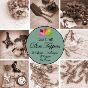 Dixi Craft Toppers 9x9cm 24 ark ET0222