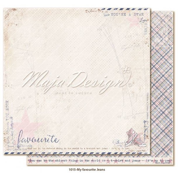 Maja Design Scrapbooking Ark - 1015 - Favourite Jeans 