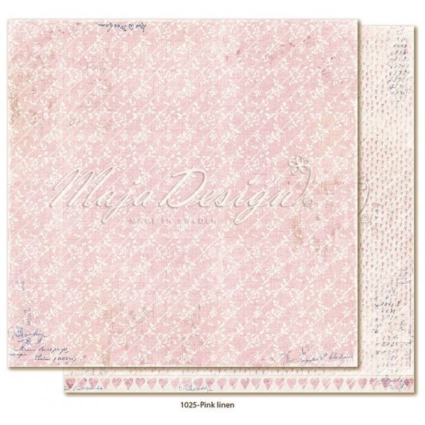 Maja Design Scrapbooking Ark - 1025 - Pink Linen