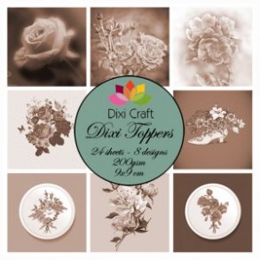 Dixi Craft Toppers 9x9cm 24 ark ET0232