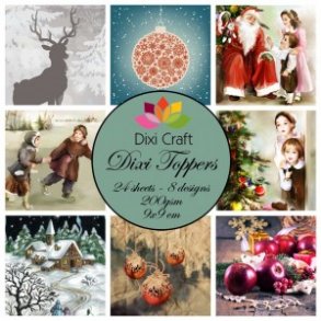 Dixi Craft Toppers 9x9cm 24 ark ET0210