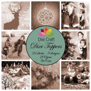Dixi Craft Toppers 9x9cm 24 ark ET0212