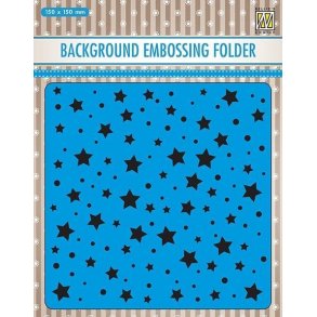 Nellie Snellen Embossing Folder EEB023 - Stars and Dots