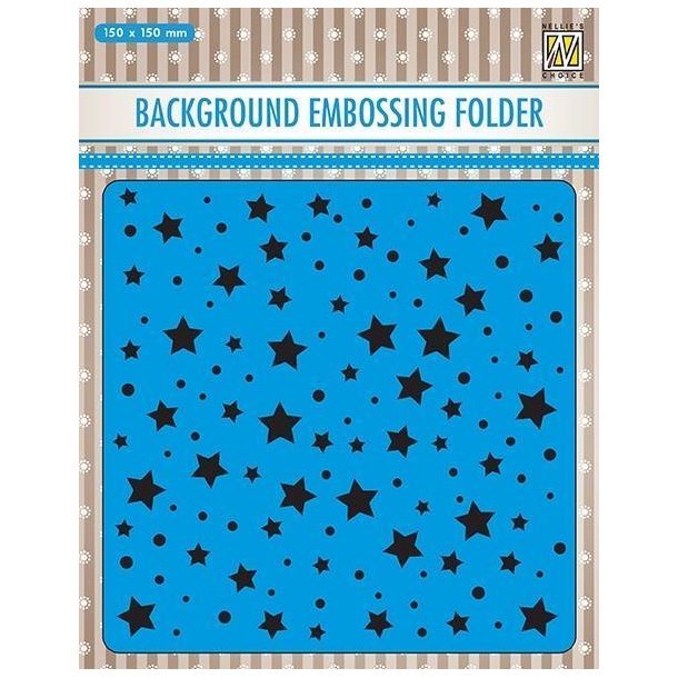 Nellie Snellen Embossing Folder EEB023 - Stars and Dots