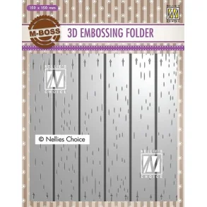 Nellie Snellen Embossing Folder EF3D025 - Stripe Pattern-2