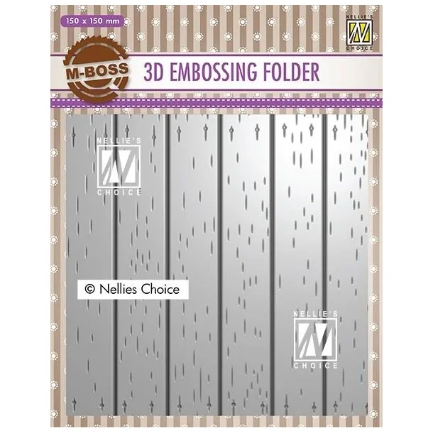 Nellie Snellen Embossing Folder EF3D025 - Stripe Pattern-2