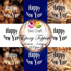 Dixi Craft Epoxy Toppers 9x9cm 10Ark - EPT016