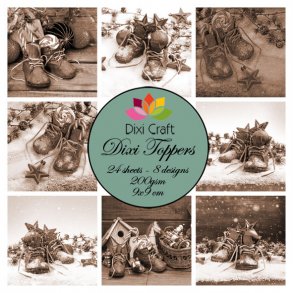 Dixi Craft Toppers 9x9cm 24 ark ET0252
