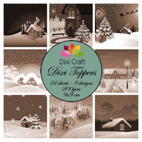 Dixi Craft Toppers 9x9cm 24 ark ET0256