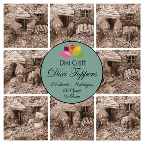 Dixi Craft Toppers 9x9cm 24 ark ET0308
