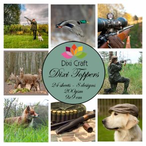 Dixi Craft Toppers 9x9cm 24 ark ET0327