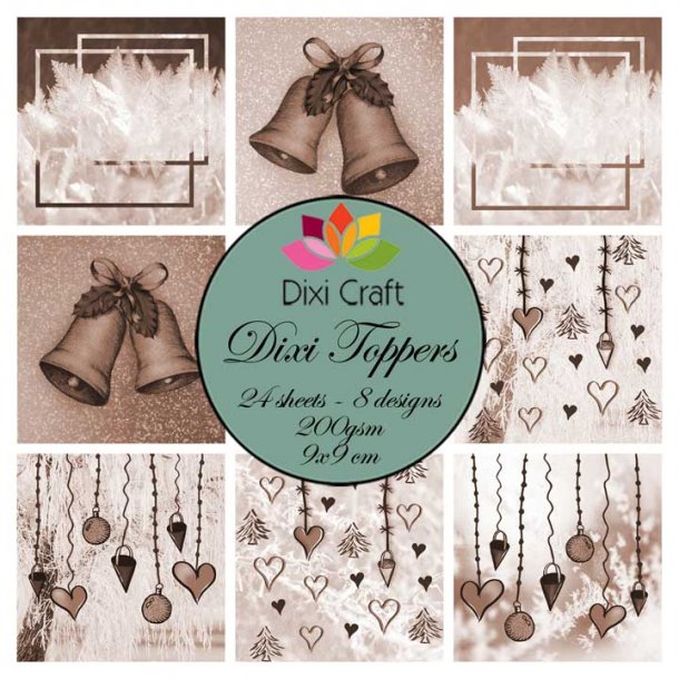 Dixi Craft Toppers 9x9cm 24 ark ETL012