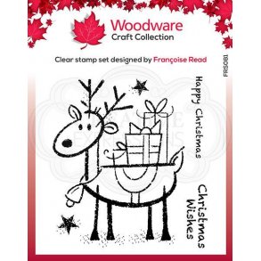 Woodware Clearstamp - FRS081 - Rudolph
