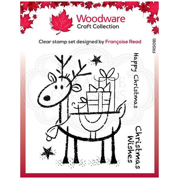 Woodware Clearstamp - FRS081 - Rudolph