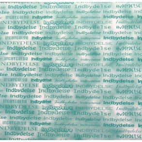 Indbyelse 14x28 cm Turkis-Grn