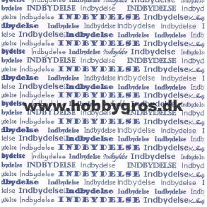 Indbyelse 14x28 cm Mrk Bl