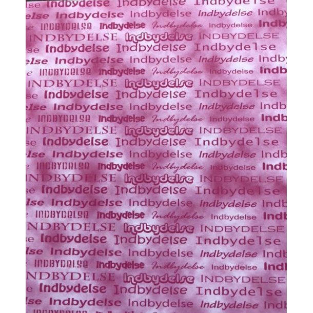 Indbyelse 14x28 cm Pink