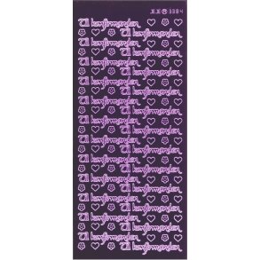 Stickers JEJE3384 - Til Konfirmanden - Lilla