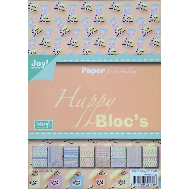 Joy Papirsblok A5 - 32 Ark 4x8 design - 6011/0035