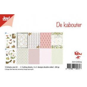 Joy Papirsblok A4 - 8 Ark dobbeltsidet + 2 klippeark ark - 6011/0604 - Gnome
