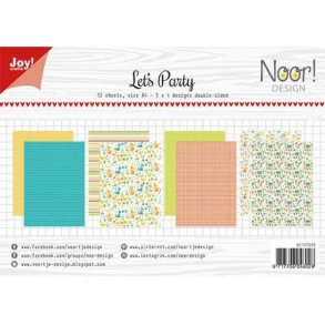 Joy Papirsblok A4 - 12 Ark dobbeltsidet - 6011/0609 - Let's Party