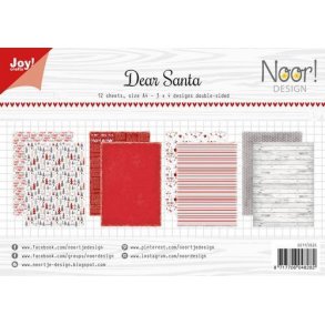 Joy Papirsblok A4 - 12 Ark dobbeltsidet - 6011/0626 - Dear Santa
