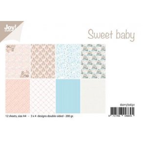 Joy Papirsblok A4 - 12 Ark dobbeltsidet - 6011/0631 - Sweet Baby