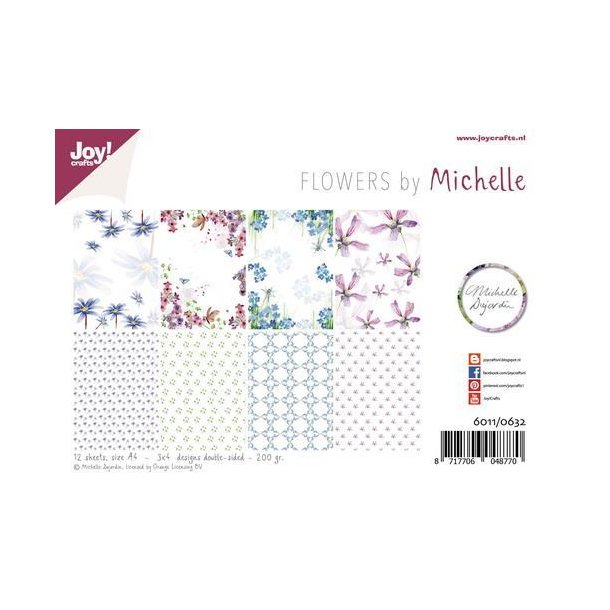 Joy Papirsblok A4 - 12 Ark dobbeltsidet - 6011/0632 - Michelle's Flowers