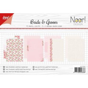 Joy Papirsblok A4 - 12 Ark dobbeltsidet - 6011/0608 - Bride and Groom