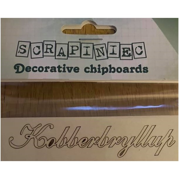 Scrapiniec Chipboards - KOBBERBRYLLUP