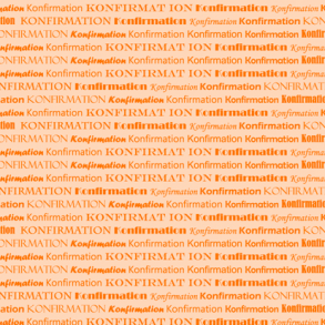 Konfirmation 2-farvede 14x28 Orange